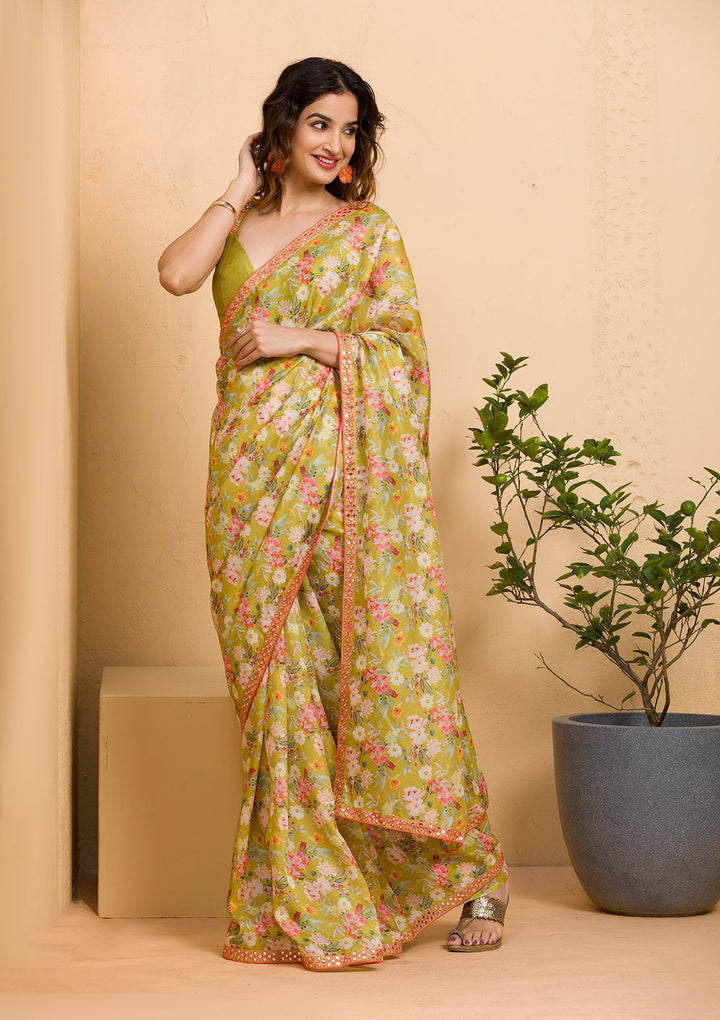 Black Swarovski Semi Crepe Designer Saree-Koskii