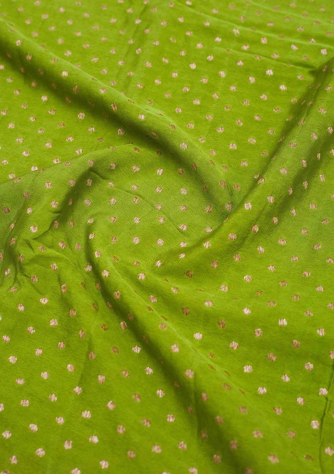 Parrot Green Zariwork Art Silk Saree