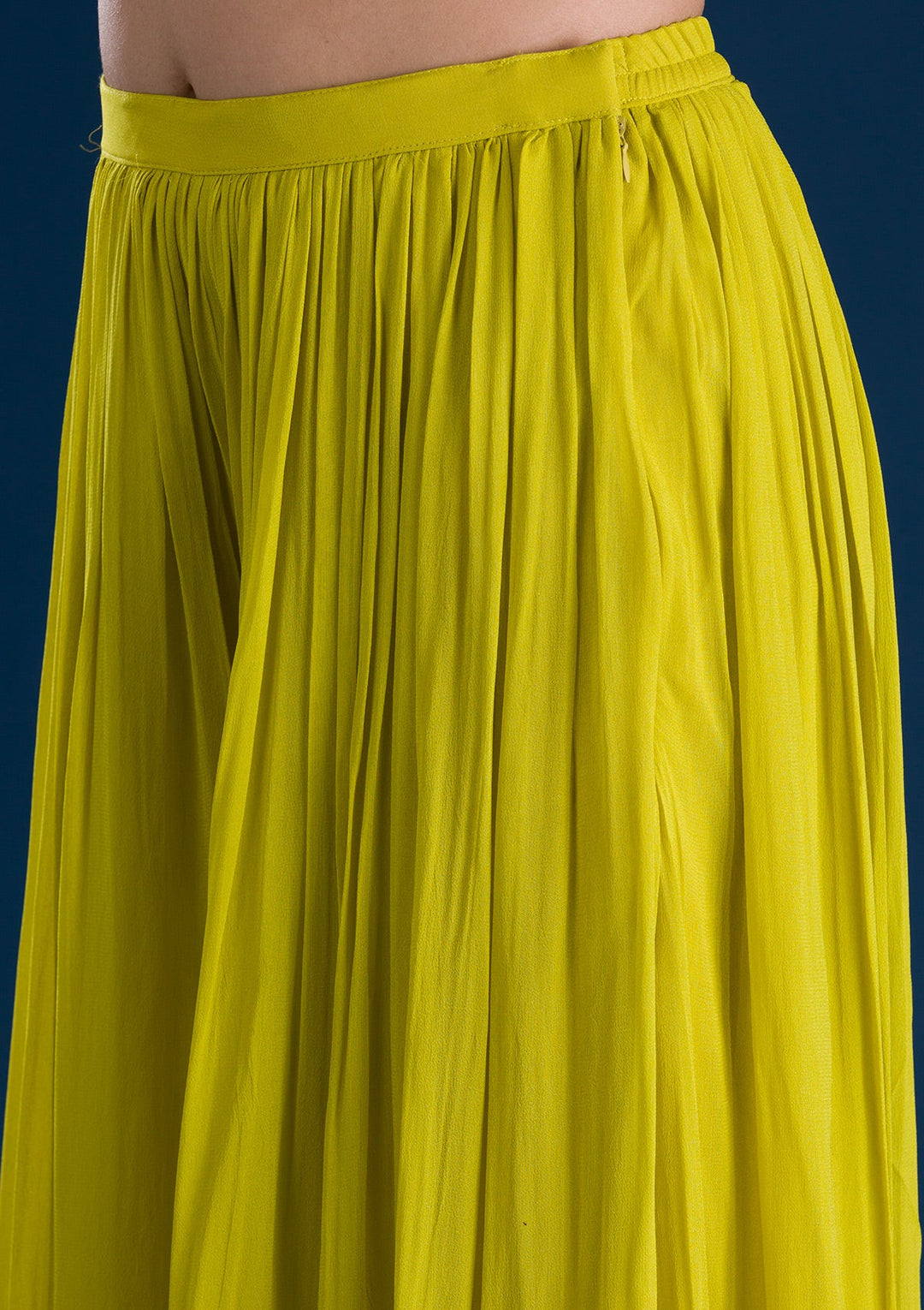 Parrot Green Zariwork Banarasi Readymade Salwar Suit-Koskii