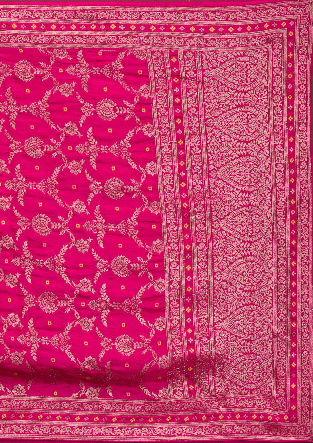 Parrot Green Zariwork Crepe Readymade Salwar Suit-Koskii