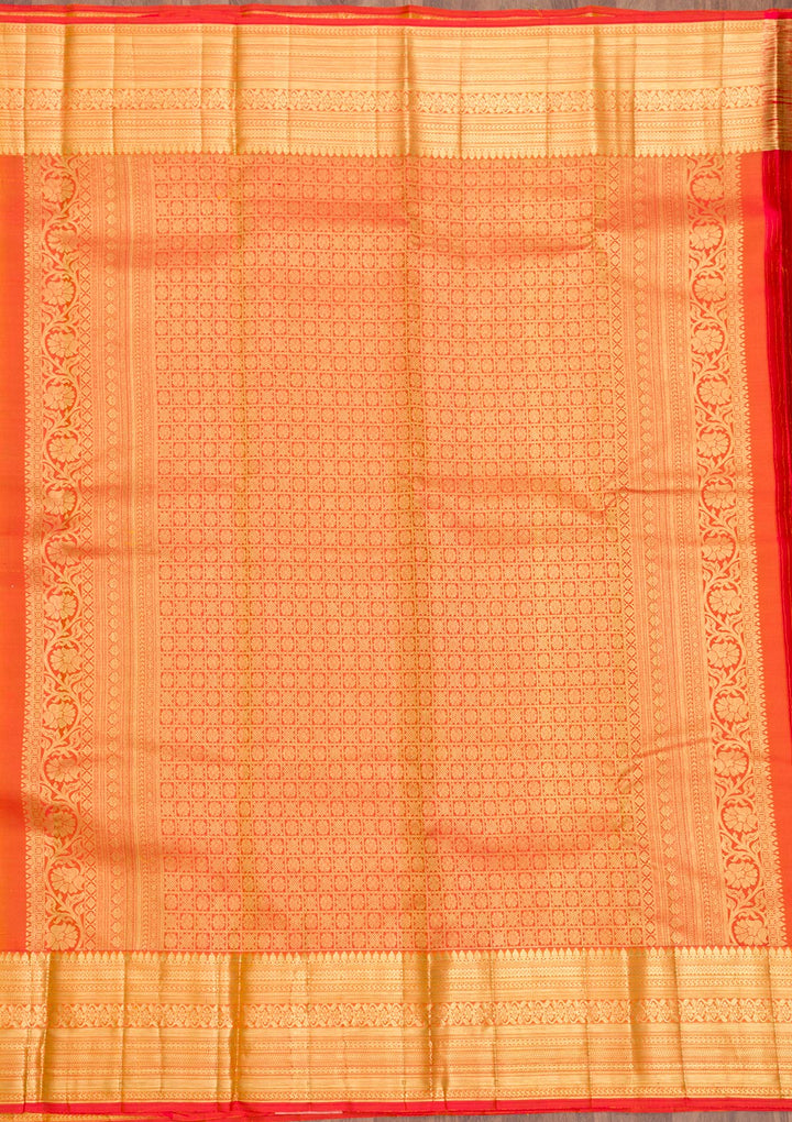 Parrot Green Zariwork Pure Silk Saree-Koskii