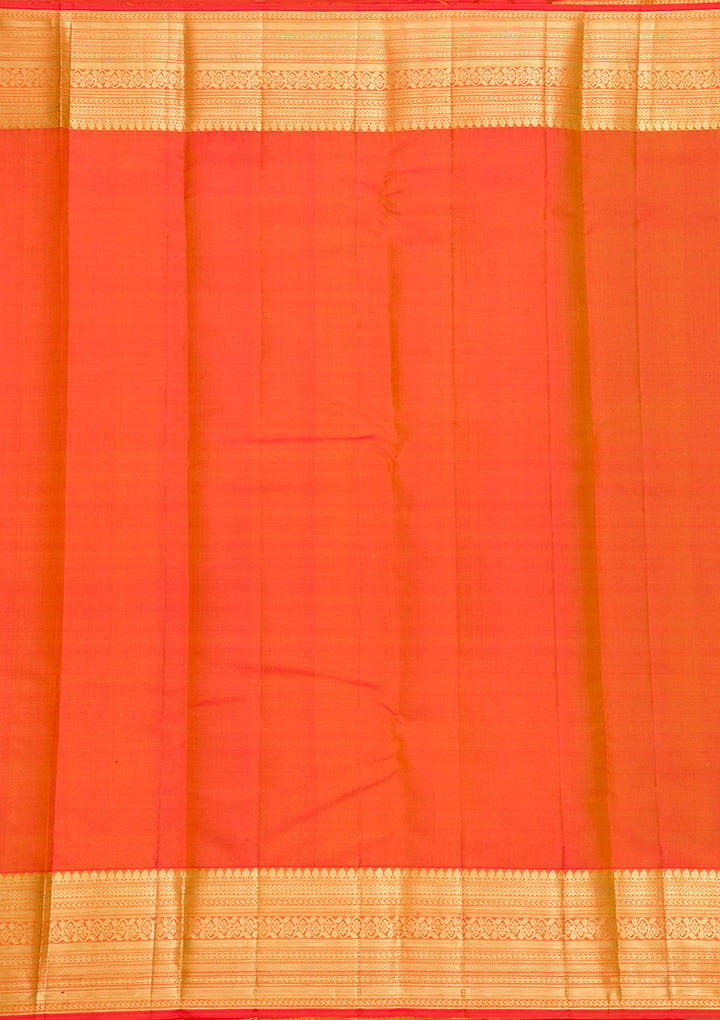 Parrot Green Zariwork Pure Silk Saree-Koskii