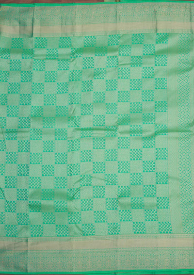 Parrot Green Zariwork Pure Silk Saree