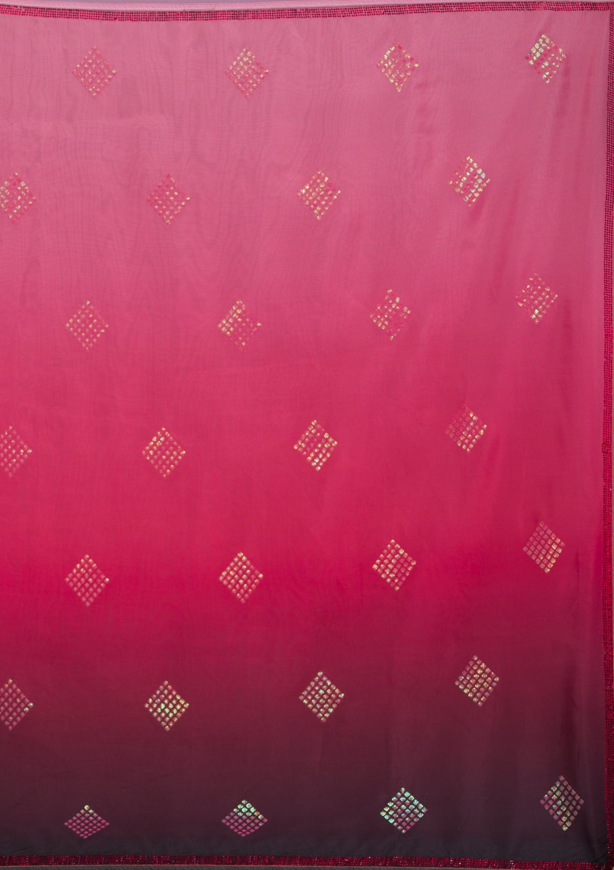 Pink Stonework Semi Crepe Designer Saree-Koskii