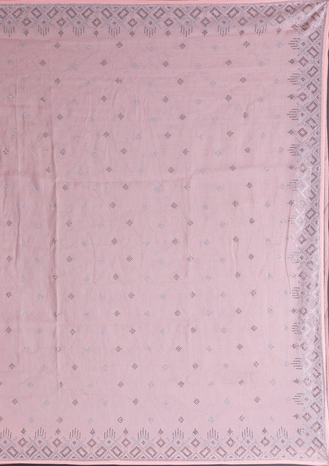 Wine Swarovski Banarasi Silk  Saree-Koskii