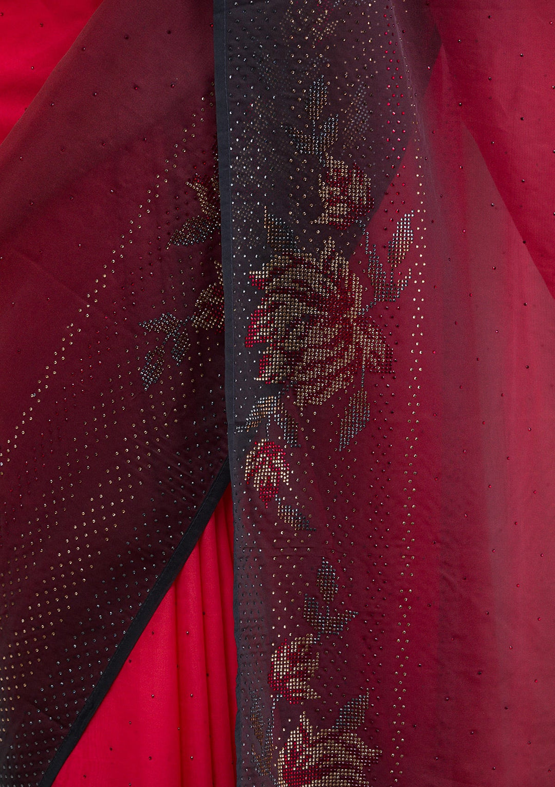 Lavender Sequins Shimmer Designer Saree-Koskii