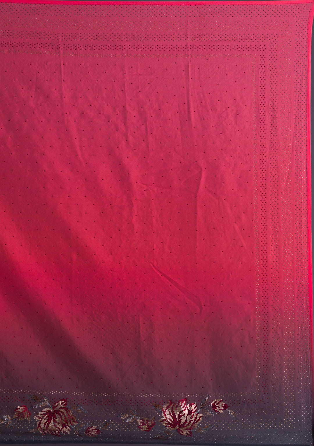Lavender Stonework Crepe Designer Saree-Koskii