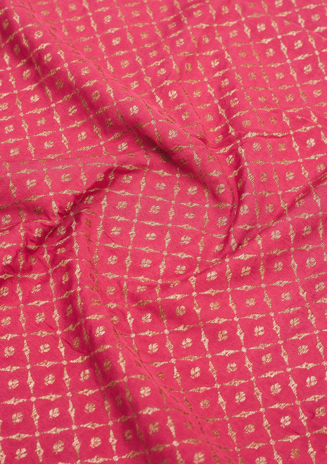 Peach Zariwork Pure Silk Saree