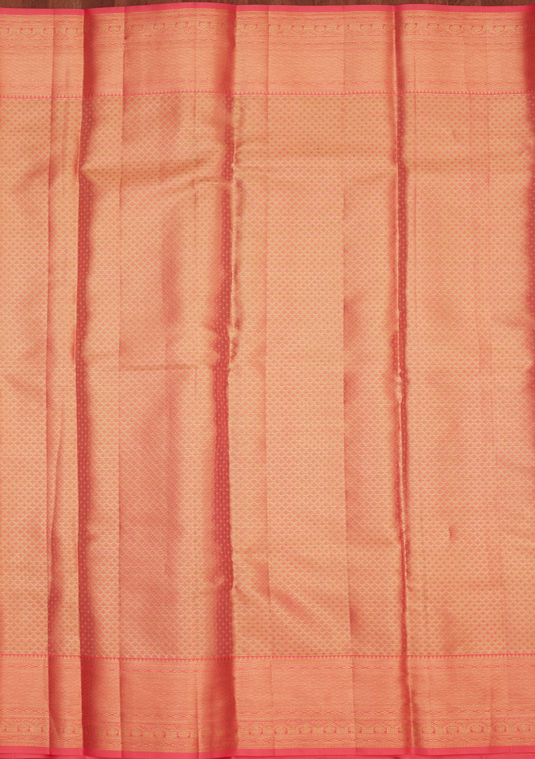 Peach Zariwork Pure Silk Saree-Koskii