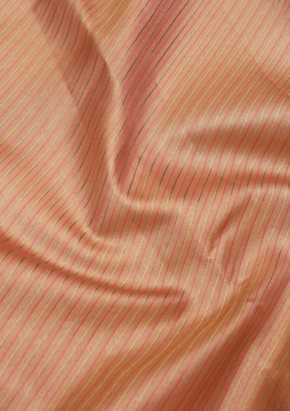 Peach Zariwork Pure Silk Saree-Koskii