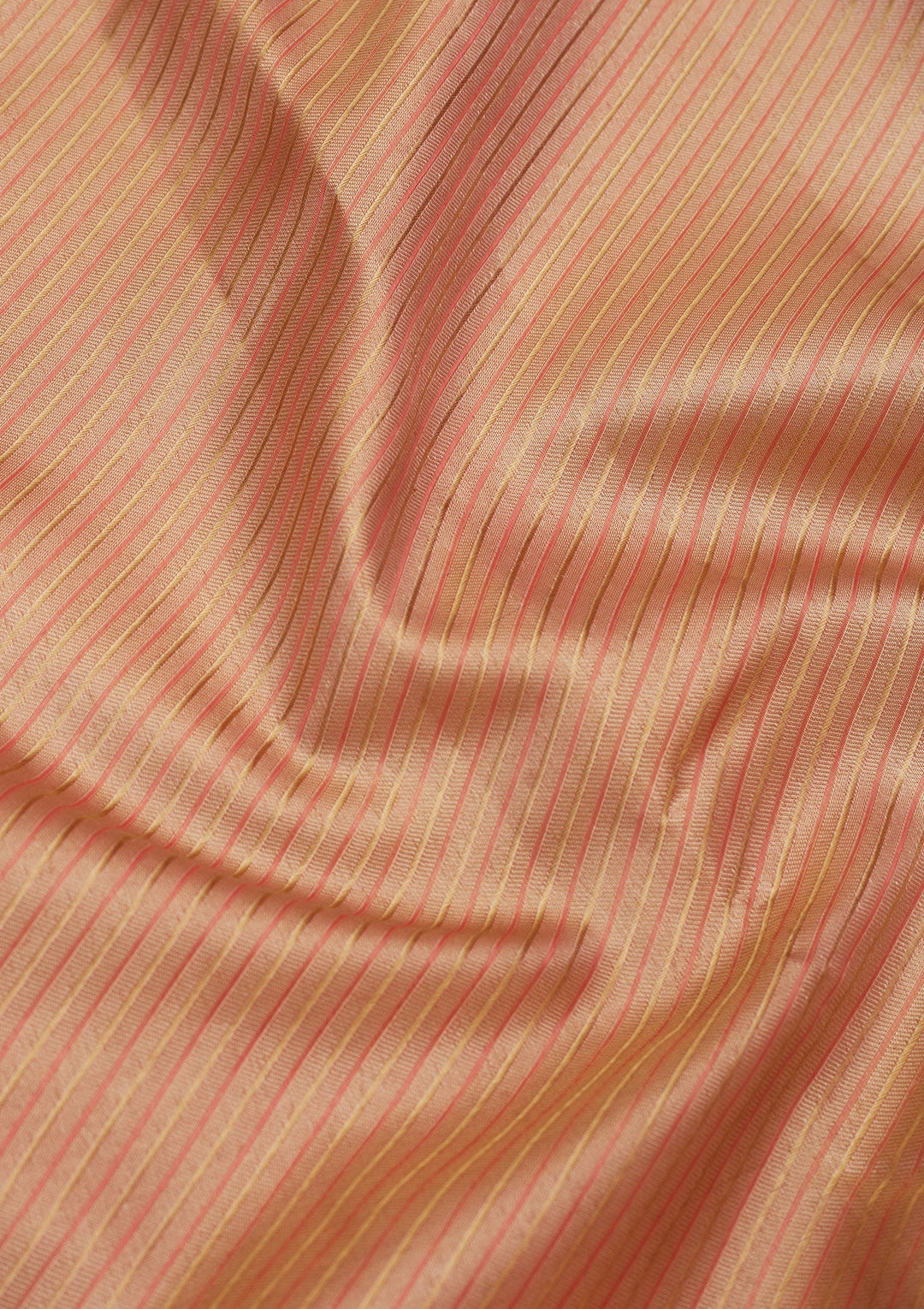 Peach Zariwork Pure Silk Saree-Koskii