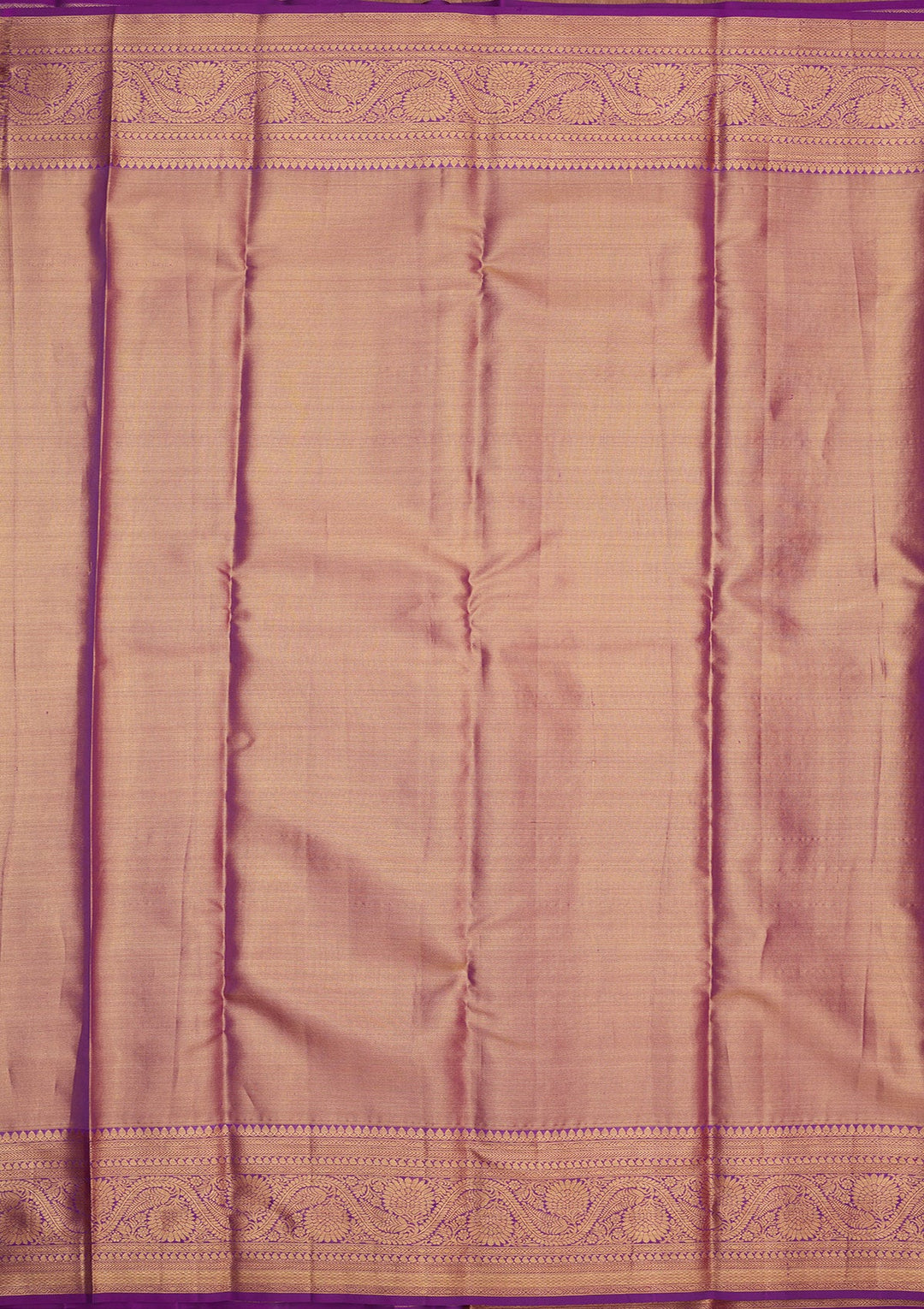 Peach Zariwork Pure Silk Saree-Koskii