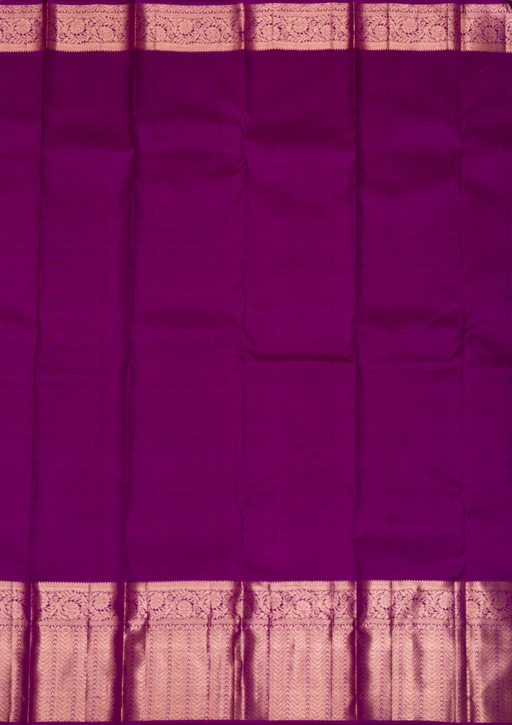 Peach Gold Zariwork Pure Silk Saree - Koskii
