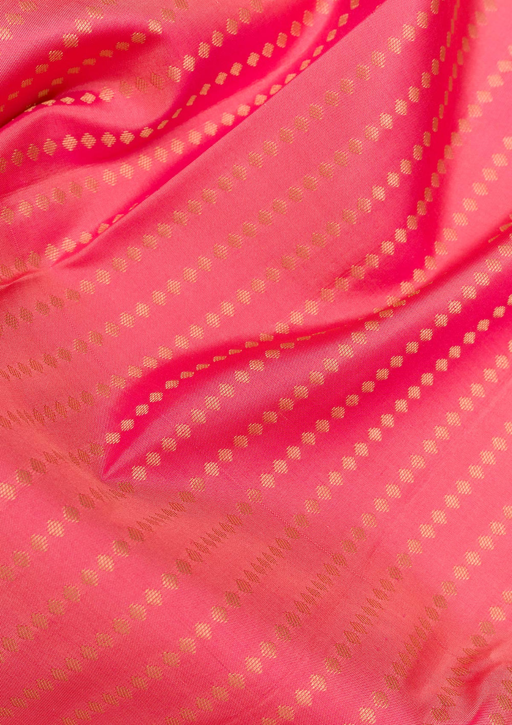 Peach Zariwork Pure Silk Saree-Koskii