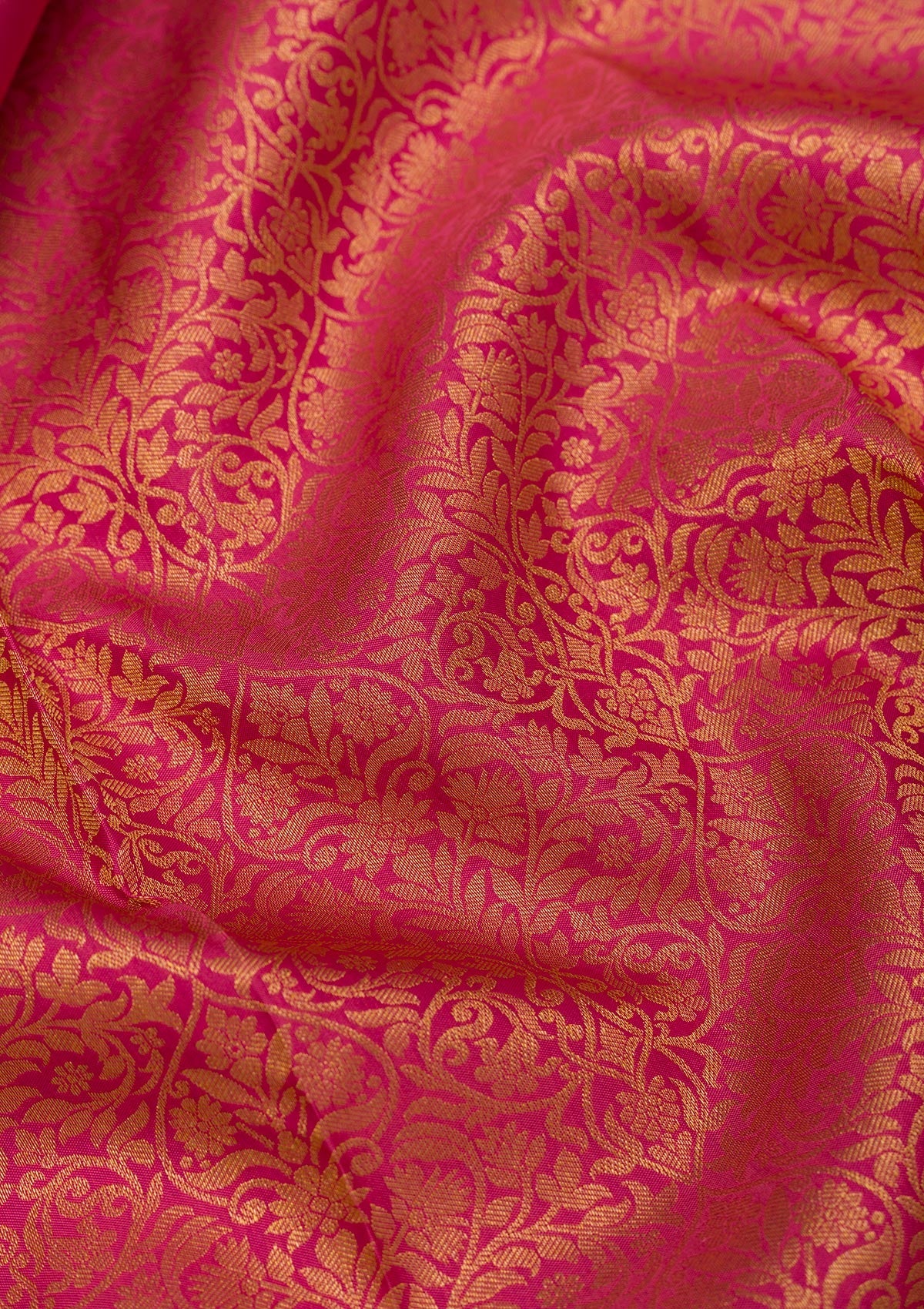 Peach Zariwork Pure Silk Saree-Koskii