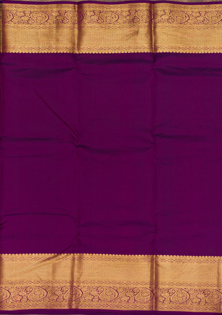 Peach Zariwork Pure Silk Saree-Koskii