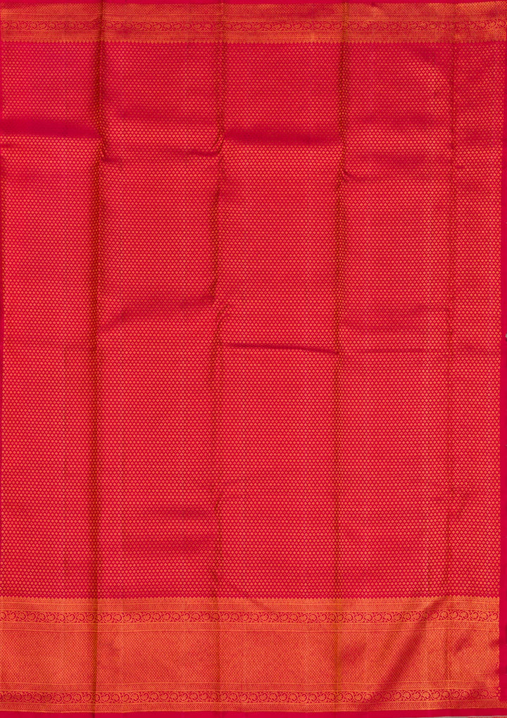 Peach Zariwork Pure Silk Saree-Koskii