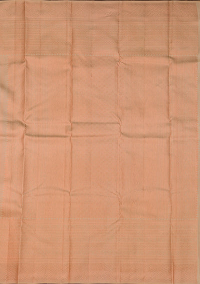 Peach Zariwork Pure Silk Saree-Koskii