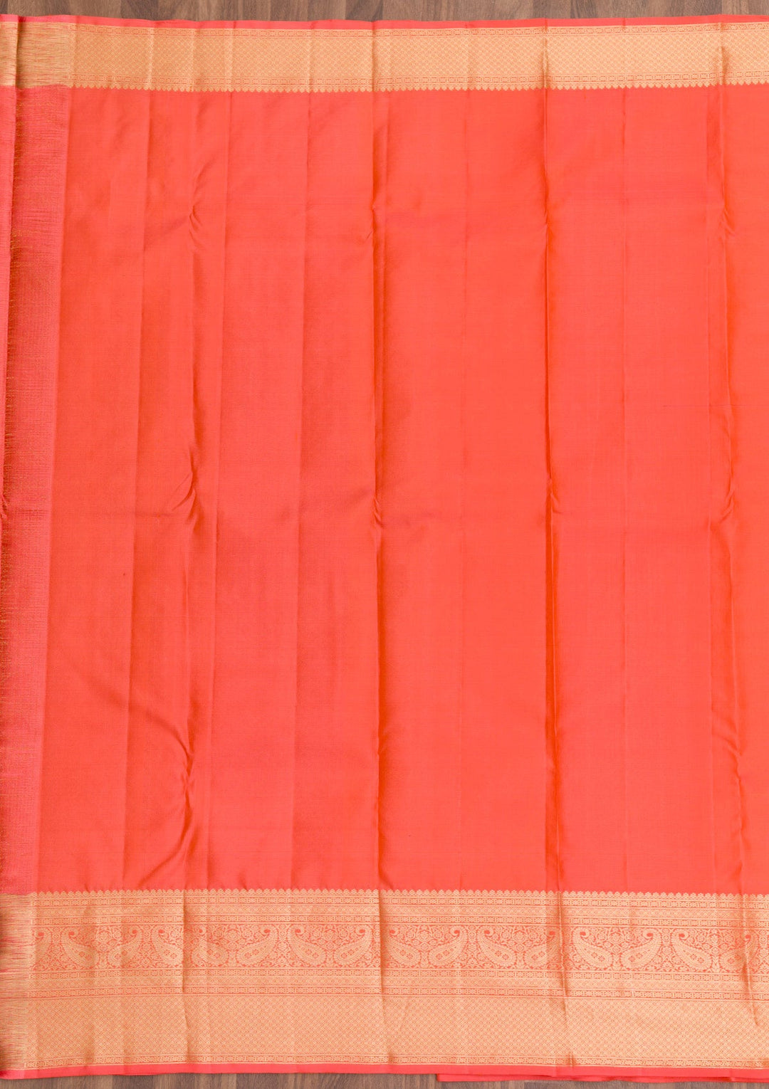 Peach Zariwork Pure Silk Saree-Koskii