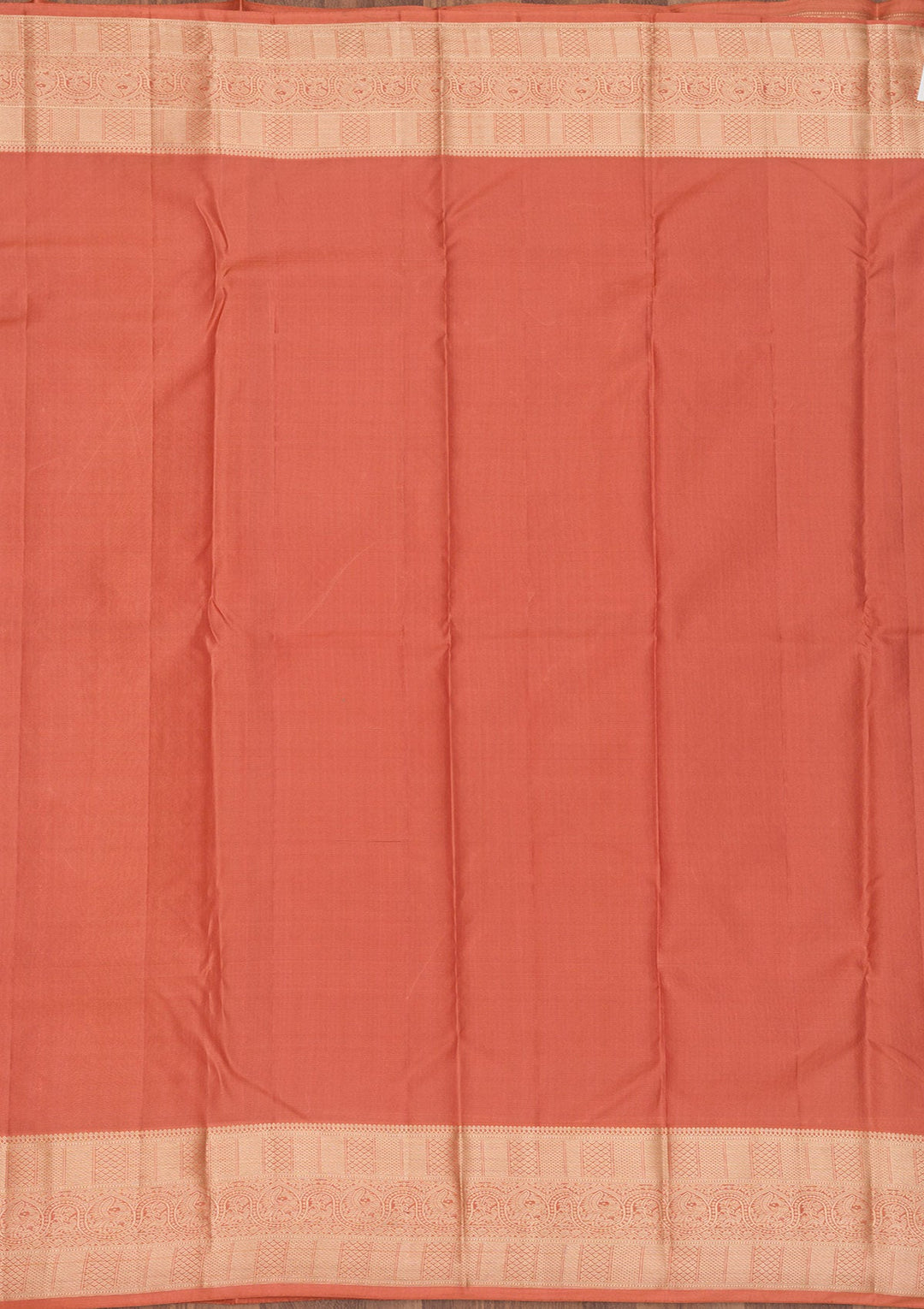 Peach Zariwork Pure Silk Saree-Koskii