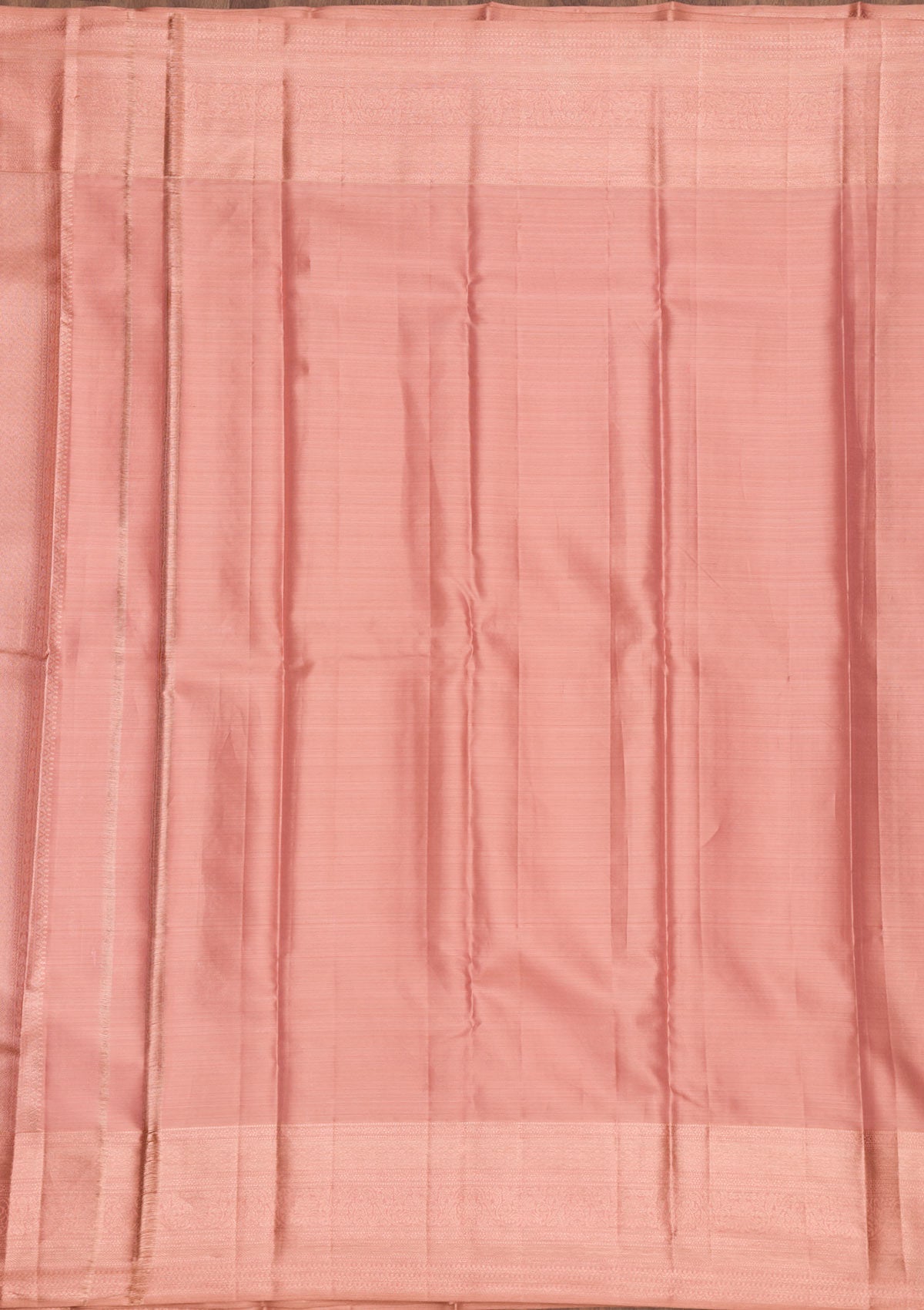 Peach Zariwork Pure Silk Saree-Koskii