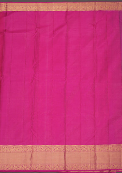 Peach Zariwork Pure Silk Saree-Koskii