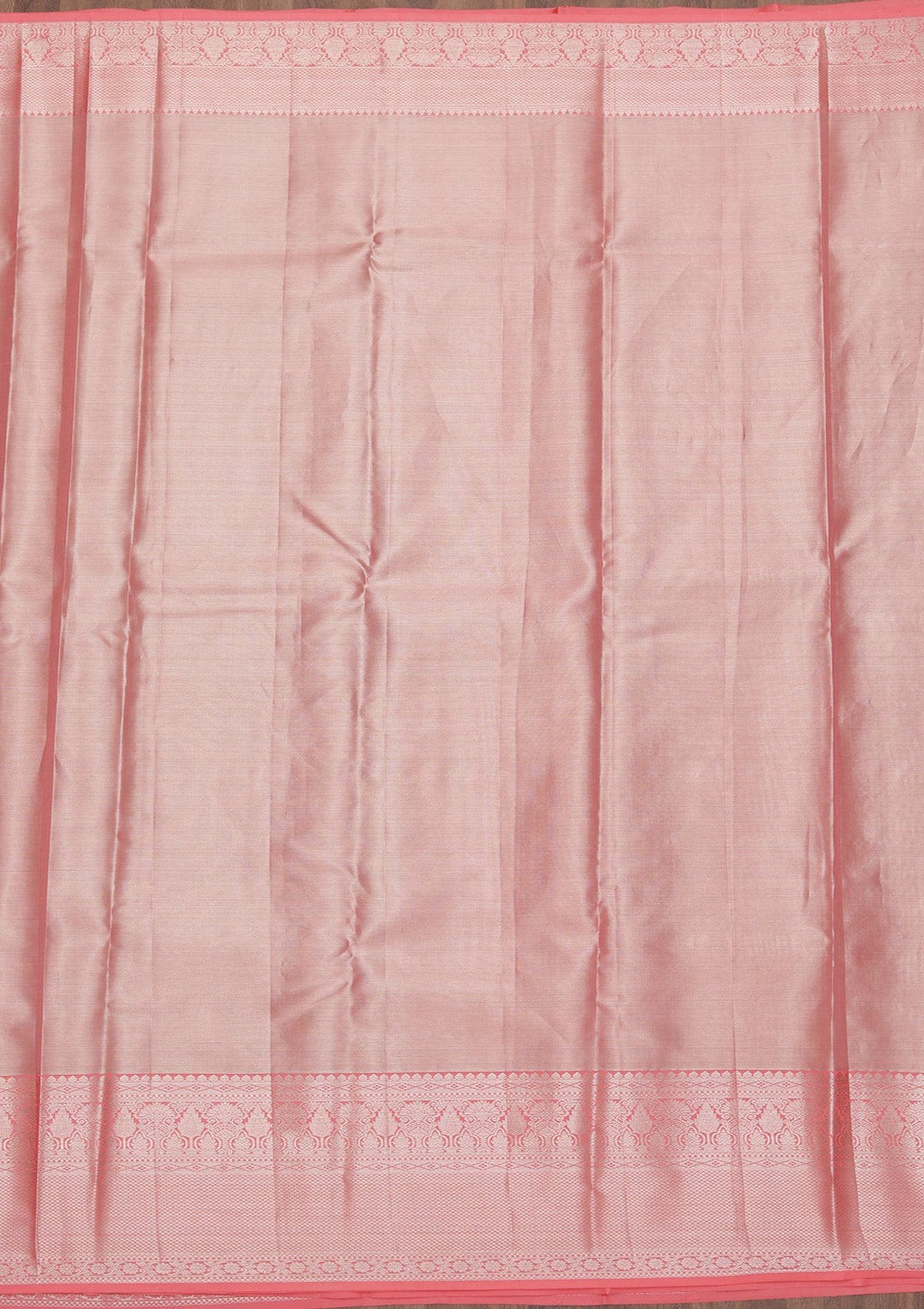 Peach Zariwork Pure Silk Saree-Koskii