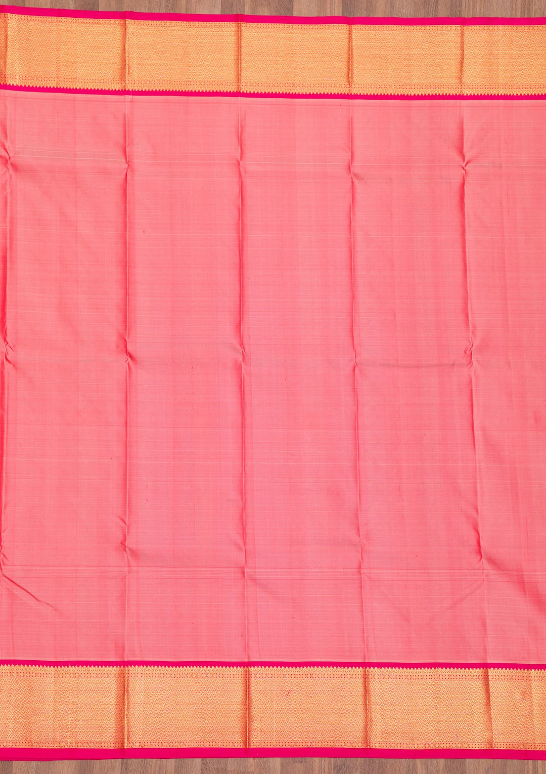 Peach Zariwork Pure Silk Saree-Koskii