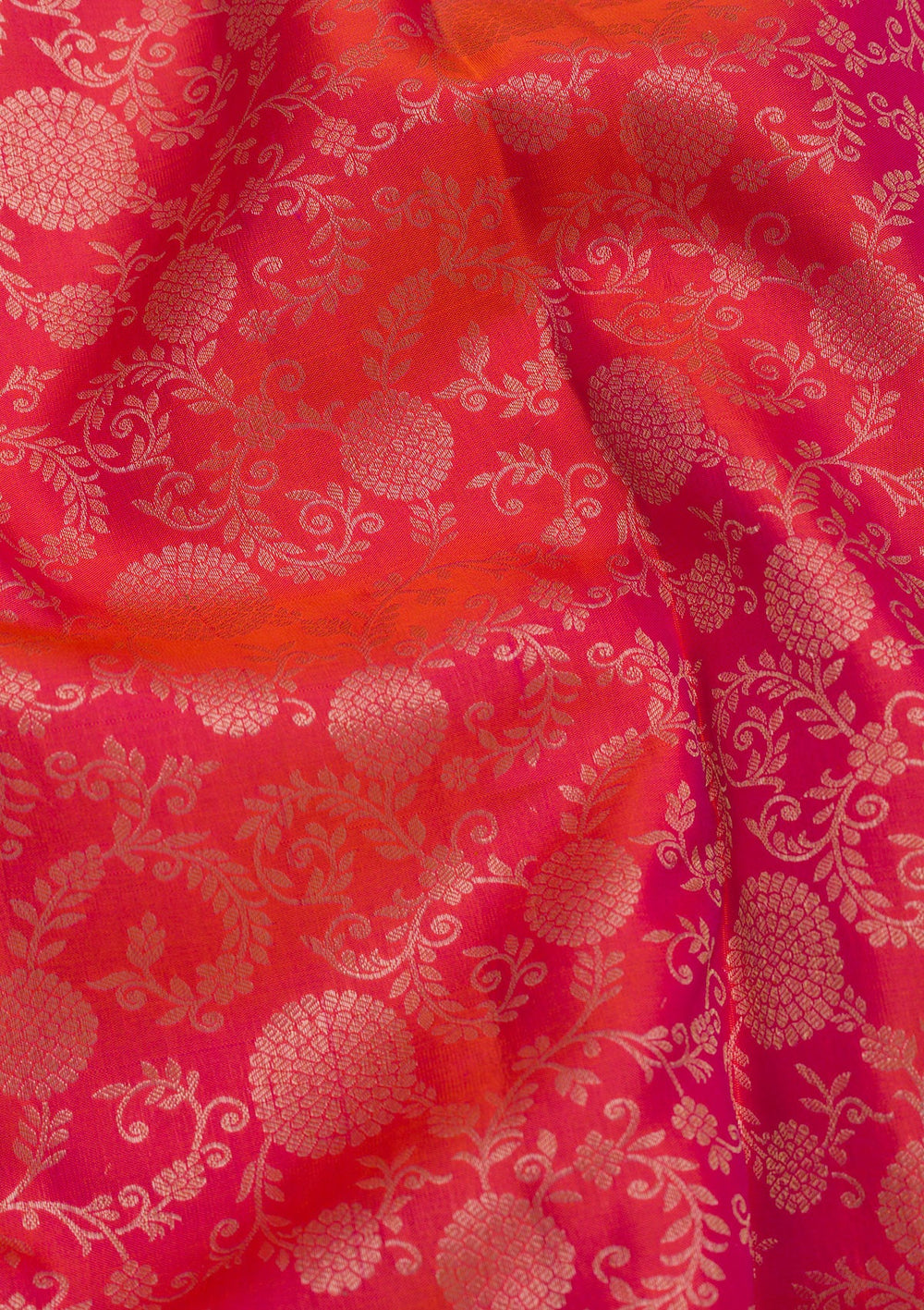 Peach Zariwork Pure Silk Saree-Koskii