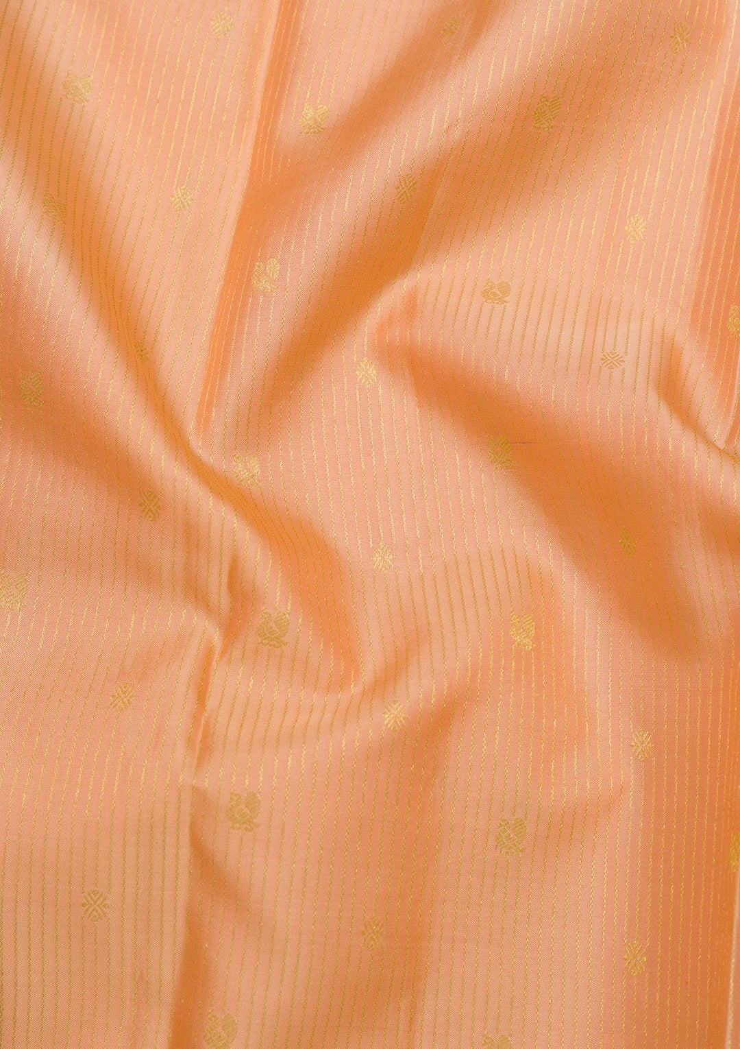 Peach Zariwork Pure Silk Saree-Koskii