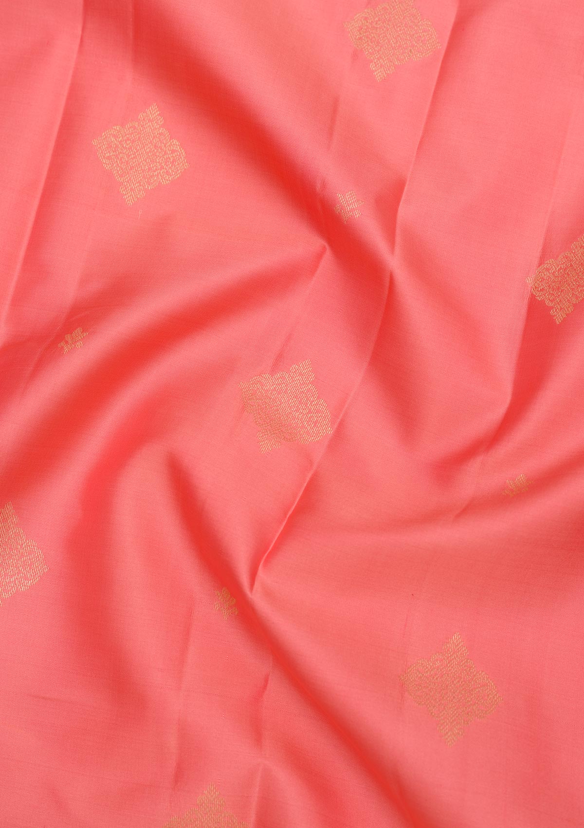 Peach Zariwork Pure Silk Saree-Koskii