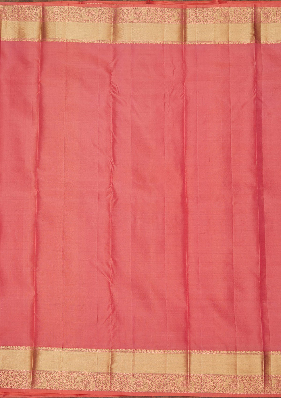 Peach Zariwork Pure Silk Saree-Koskii