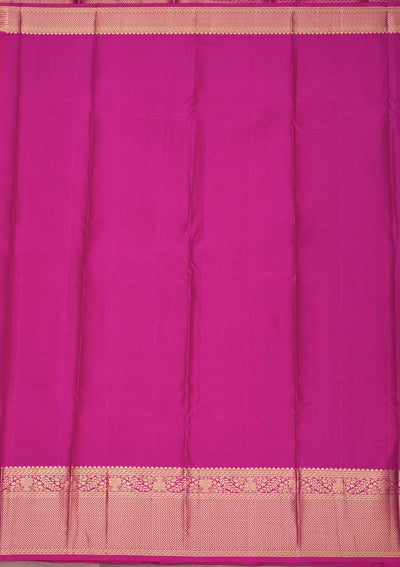 Peach Zariwork Pure Silk Saree-Koskii