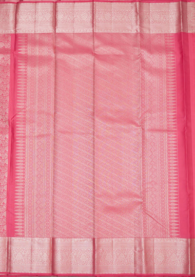 Pink Zariwork Pure Silk Saree-Koskii