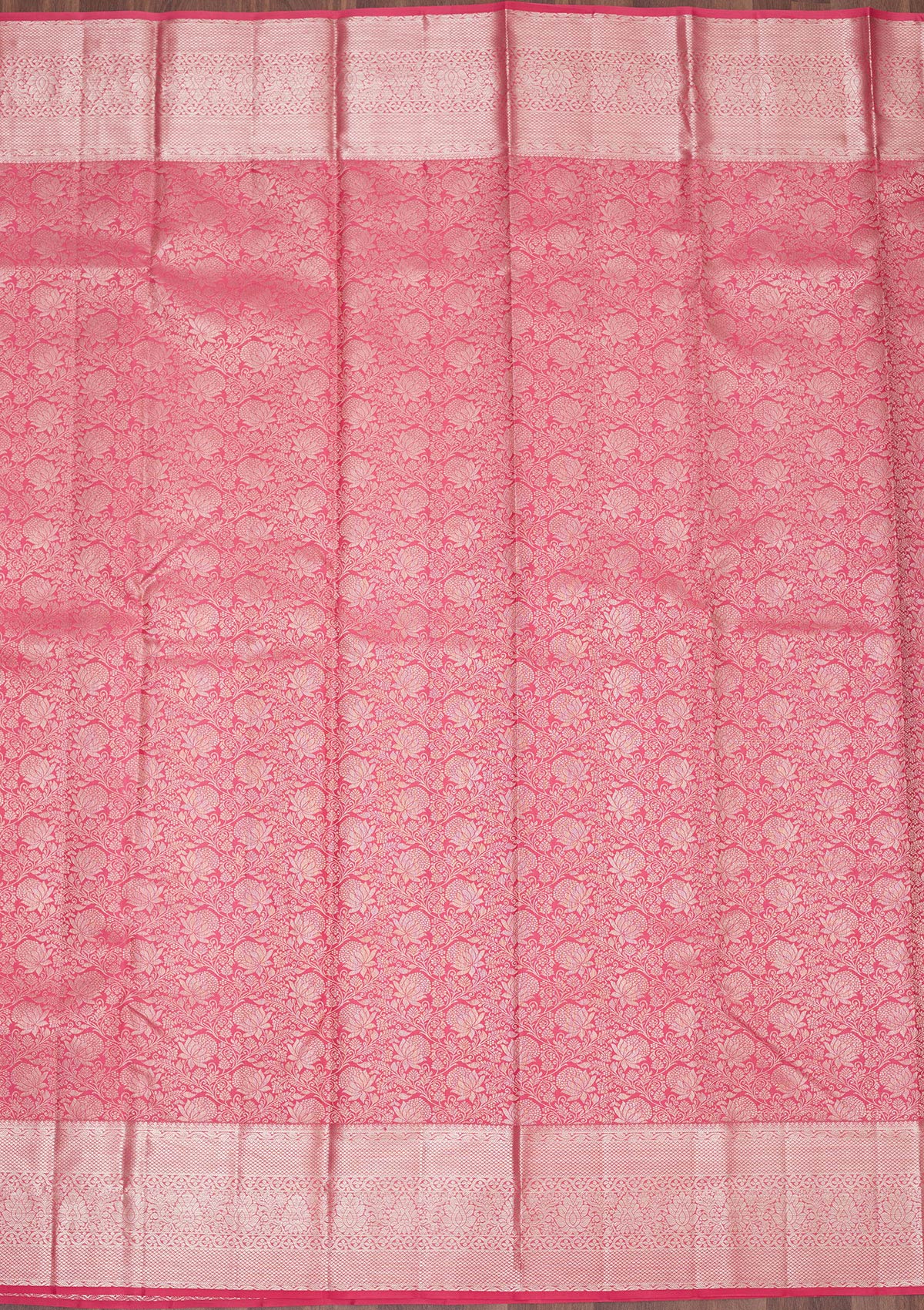 Pink Zariwork Pure Silk Saree-Koskii