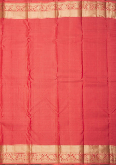 Peach Zariwork Pure Silk Saree