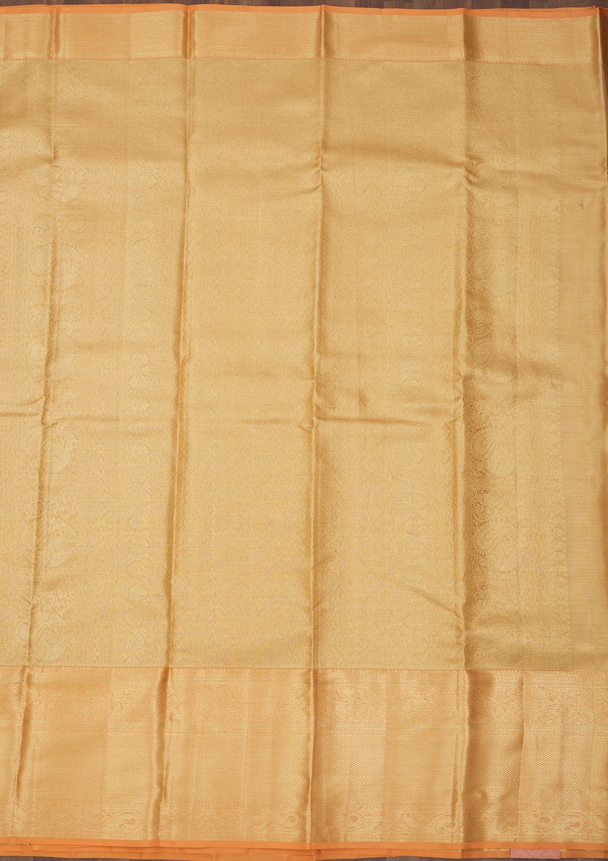 Peach Zariwork Pure Silk Saree-Koskii