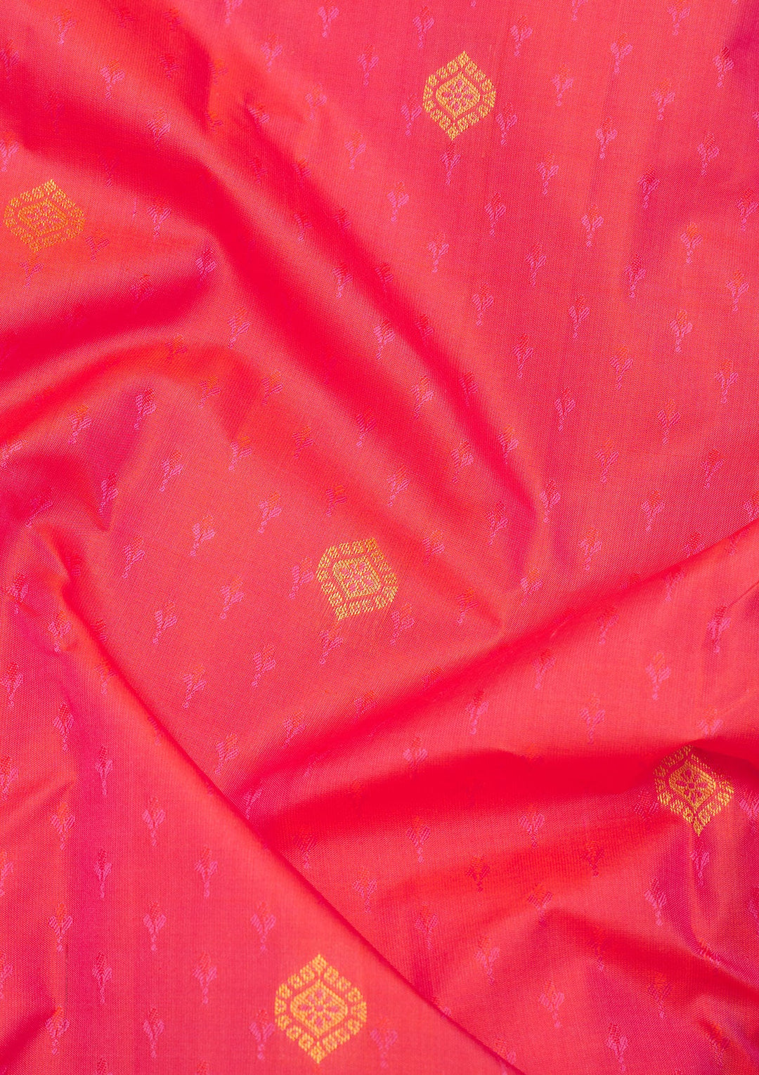 Peach Zariwork Pure Silk Saree