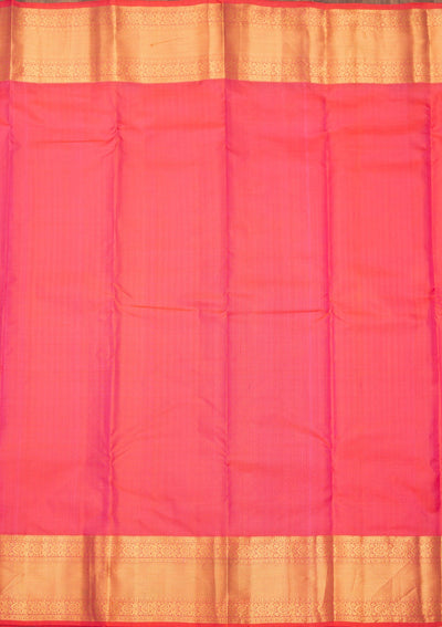 Peach Zariwork Pure Silk Saree