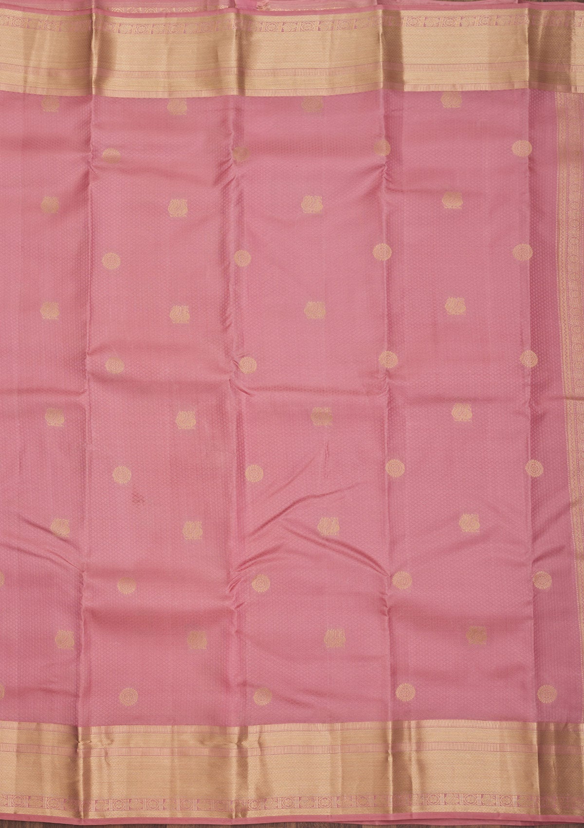 Peach Zariwork Pure Silk Saree