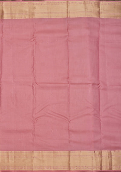 Peach Zariwork Pure Silk Saree