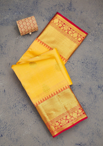 Peach Zariwork Pure Silk Saree-Koskii