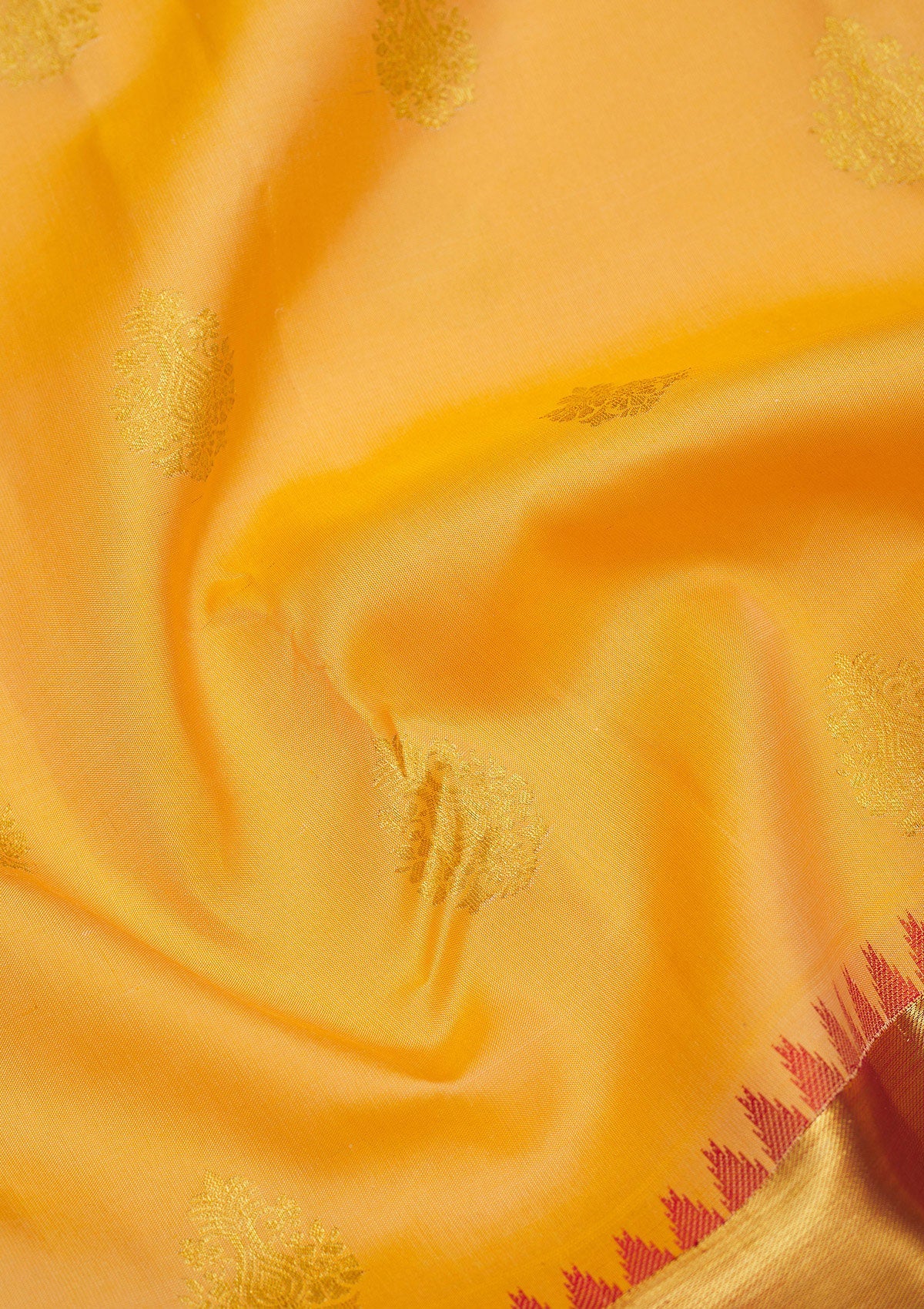 Peach Zariwork Pure Silk Saree