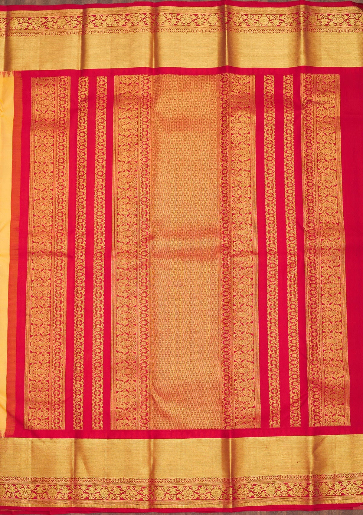 Peach Zariwork Pure Silk Saree