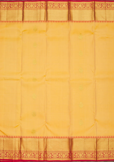 Peach Zariwork Pure Silk Saree