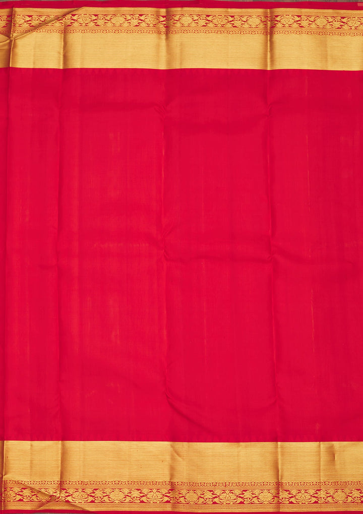 Peach Zariwork Pure Silk Saree