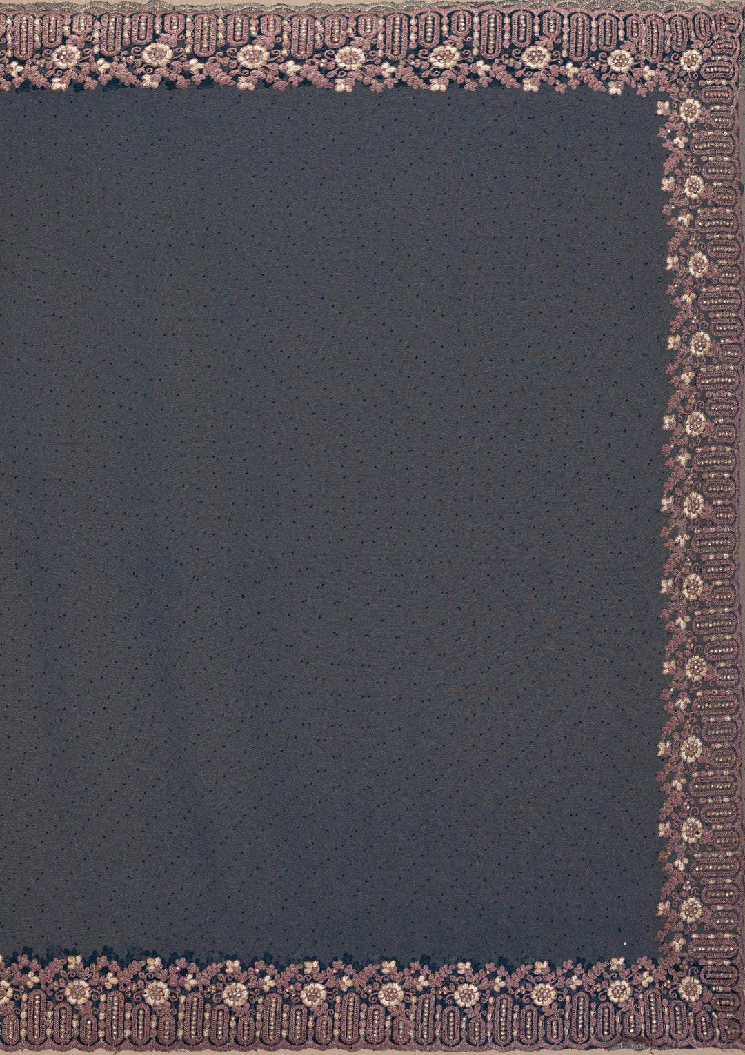 Peacock Blue Zariwork Georgette Saree-Koskii