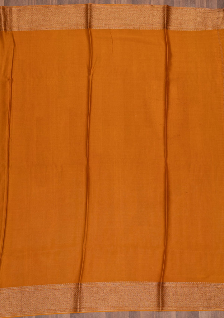 Peacock Blue Zariwork Pure Silk Saree-Koskii