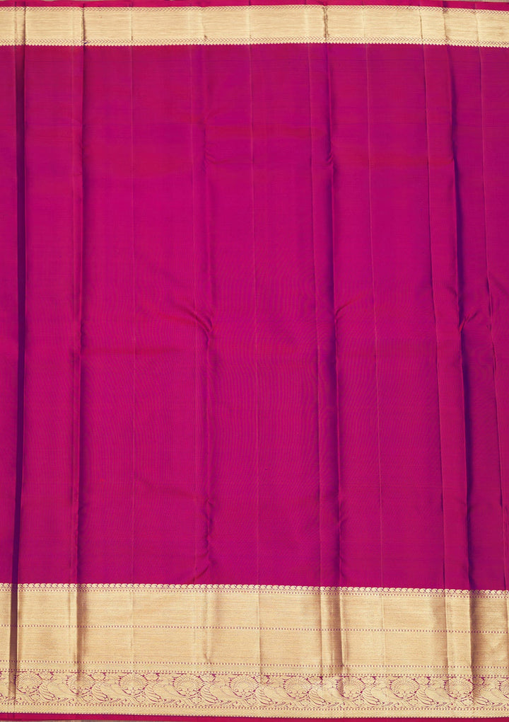 Peacock Blue Zariwork Pure Silk Saree-Koskii