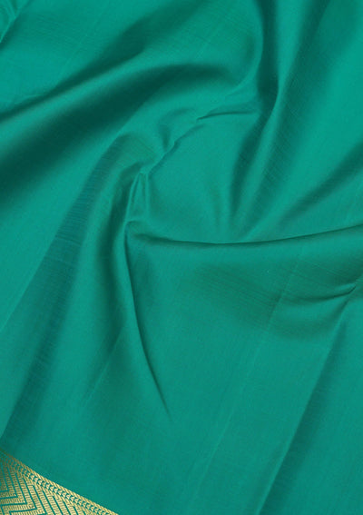 Green Zariwork Pure Silk Saree-Koskii